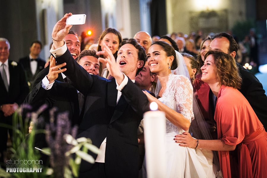 063-Selfie in the Church Wedding in Florence