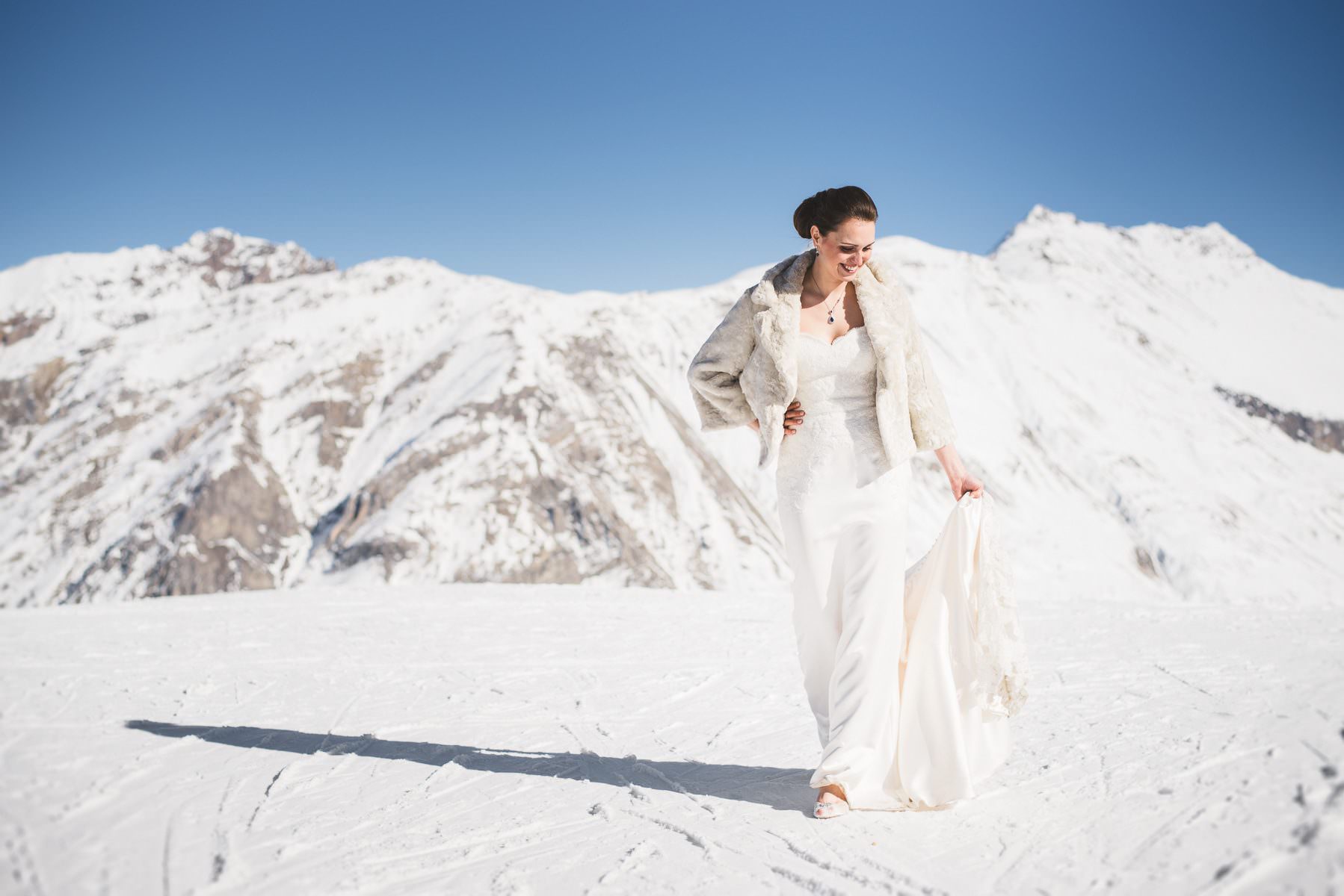 Winter wedding photography at Livigno by Gabriele Fani photographer