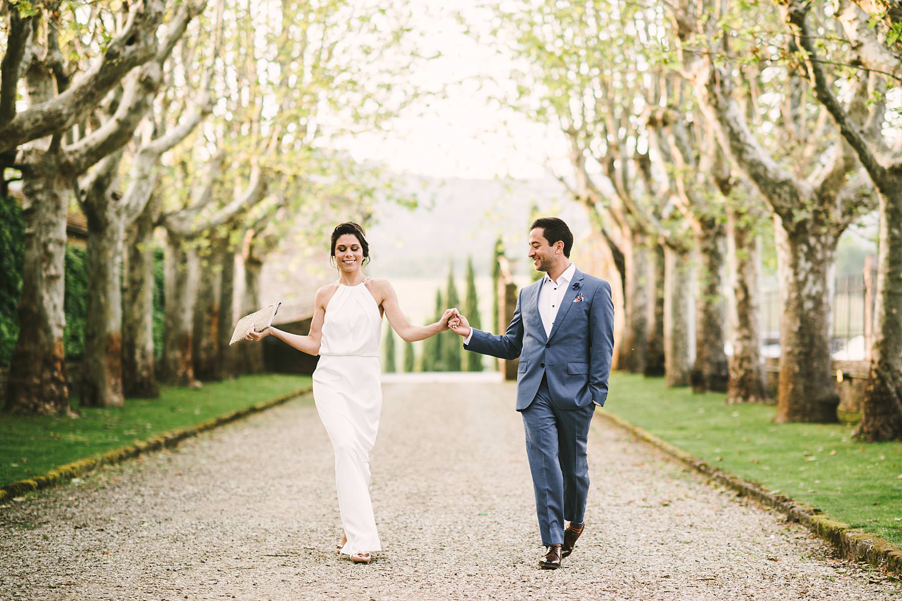 Exciting and elegant editorial Dolce Vita style destination wedding in Tuscany at the historic estate of Villa La Selva Wine Resort