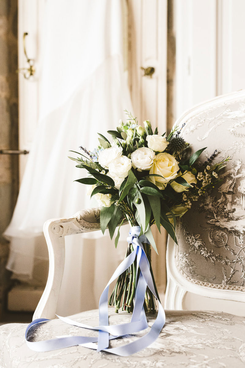 Elegant romantic bridal bouquet Villa Fontanelle Wedding Florence