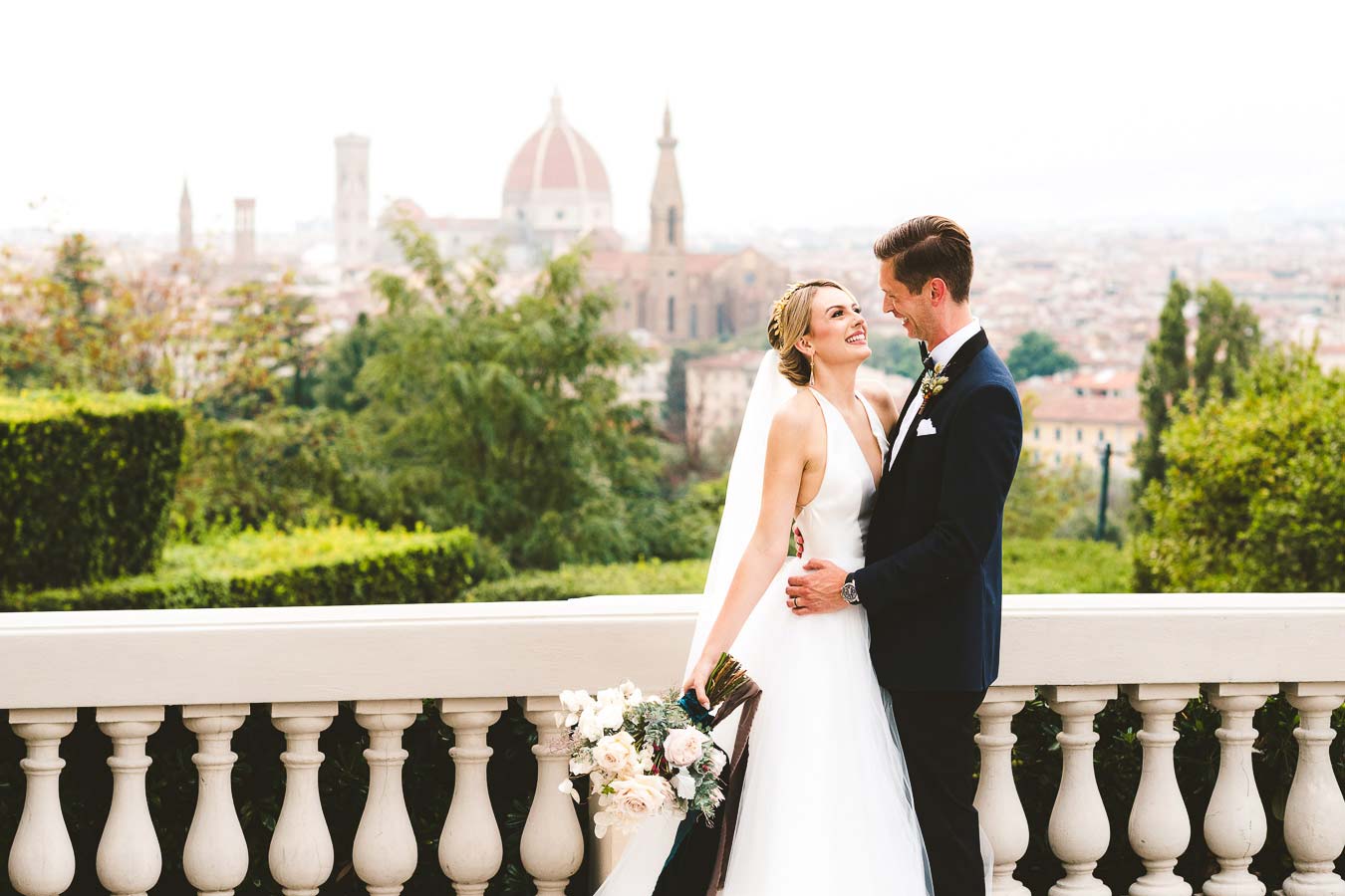 Christina and Cheyne’s intimate, luxury wedding at the romantic Renaissance Villa La Vedetta, Florence. Fall in love with the view