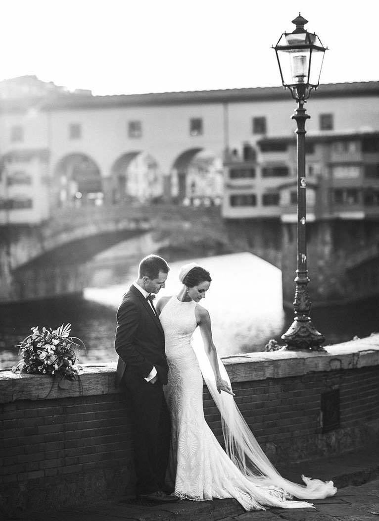 Intimate destination wedding in Florence at Villa La Vedetta