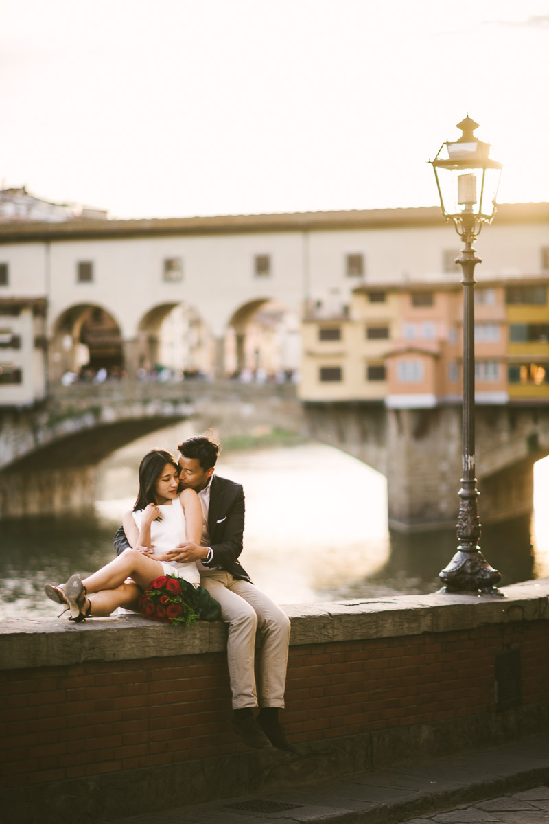 Engagement photos in Florence, the best routes