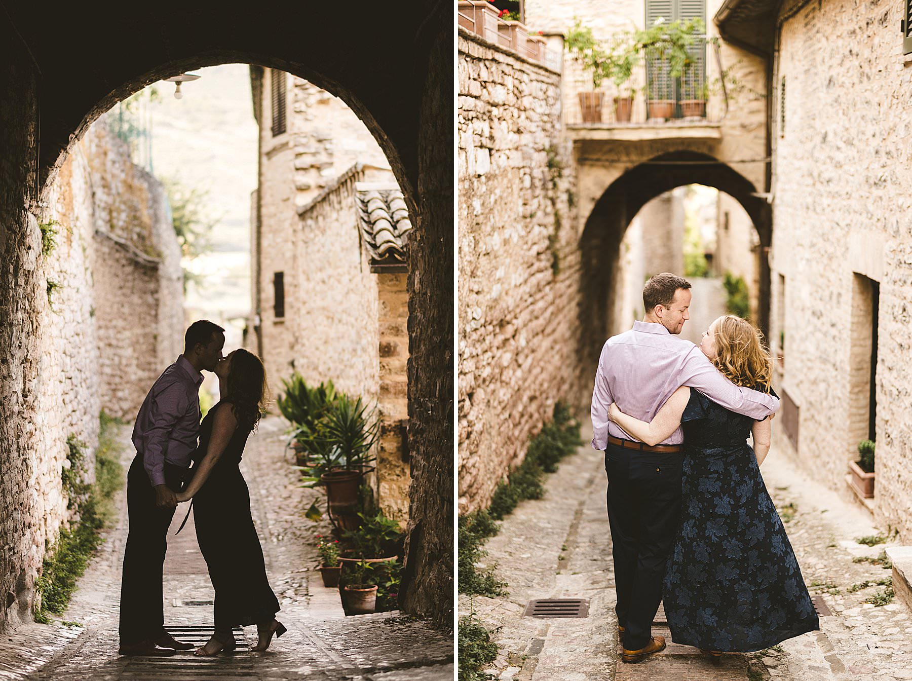 Spello, Umbria, the perfect setting for a romantic and unforgettable engagement photo shoot