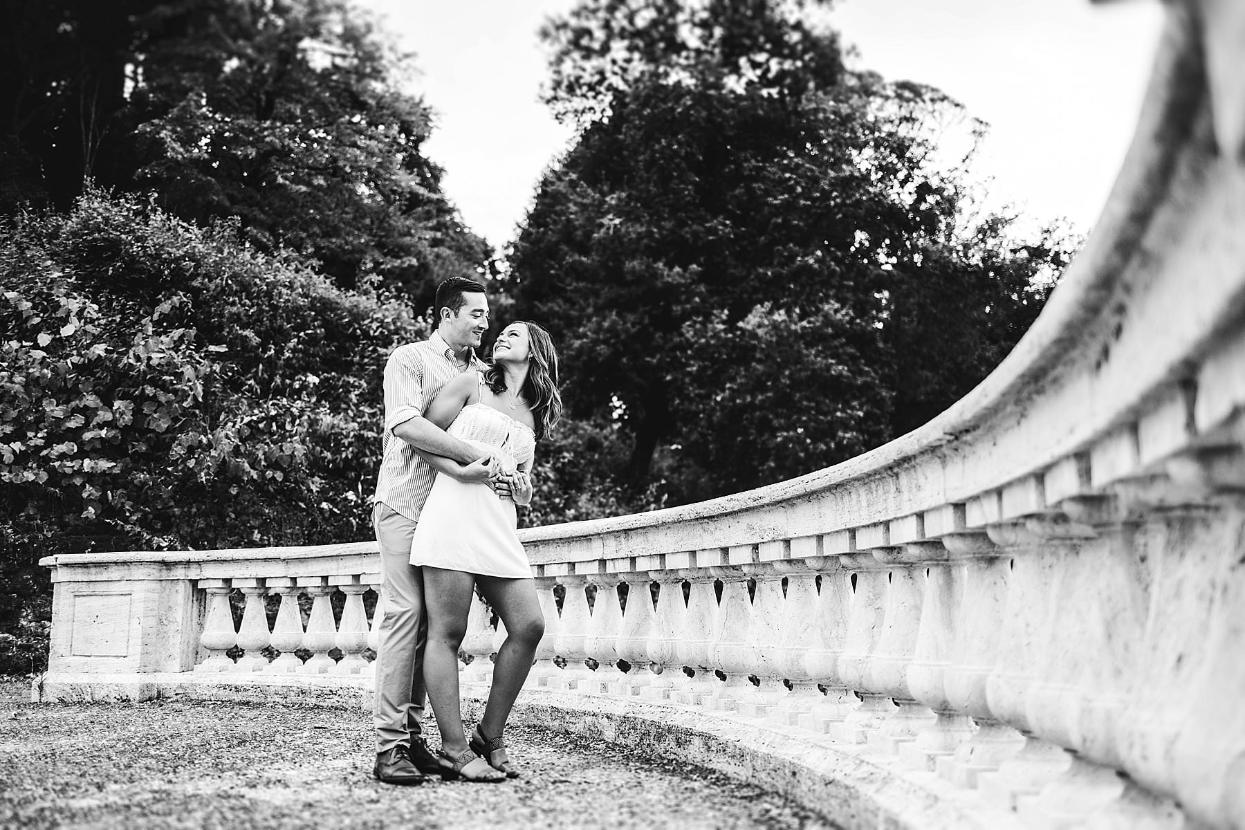 Exciting and fun couple engagement photo shoot in Florence, Italy
