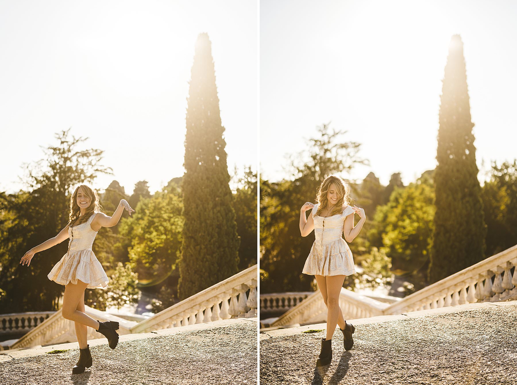 Creative and modern portrait photo shoot in Florence, Italy
