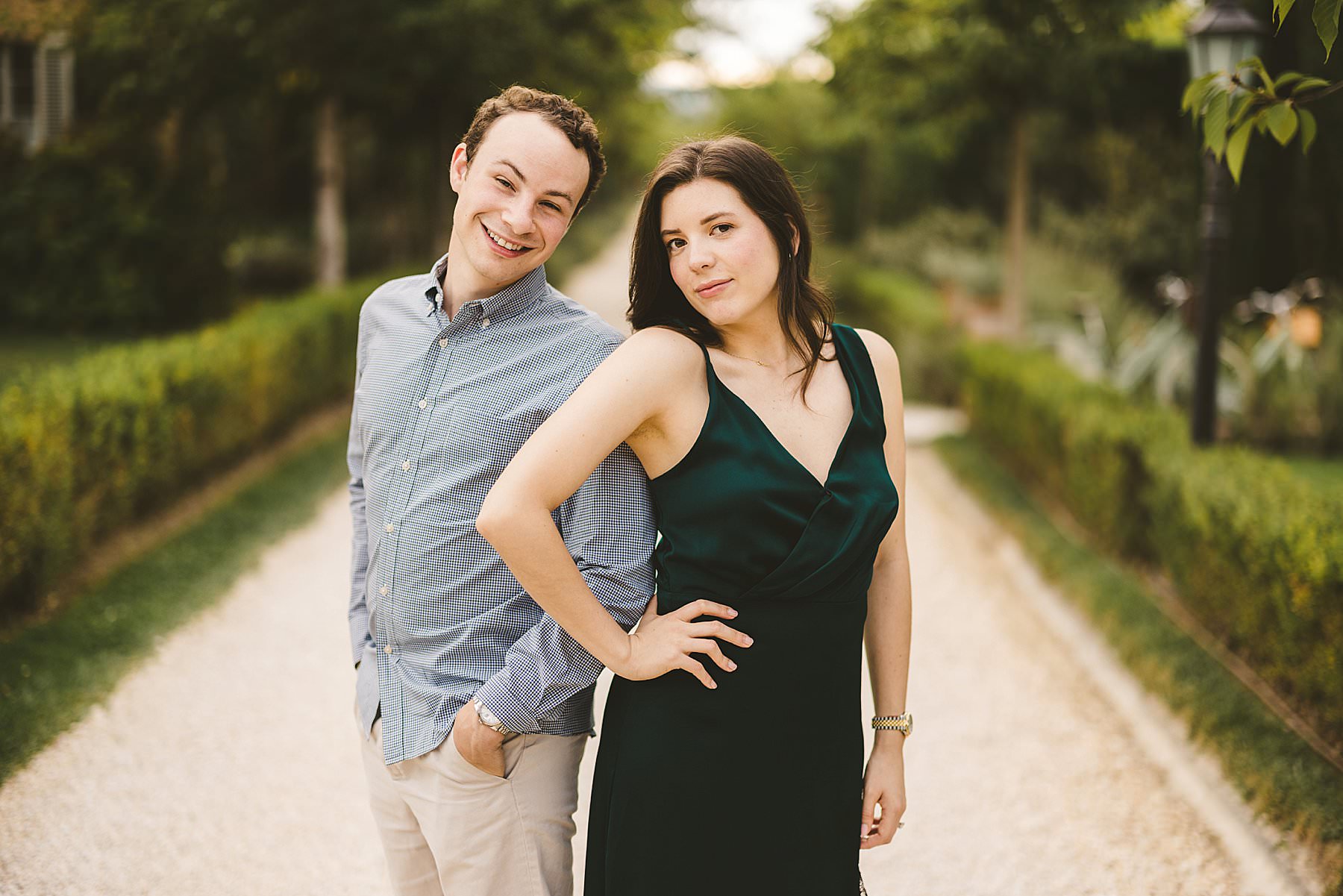 Melanie and Joshua’s lovely engagement photos at Borgo Santo Pietro near Siena