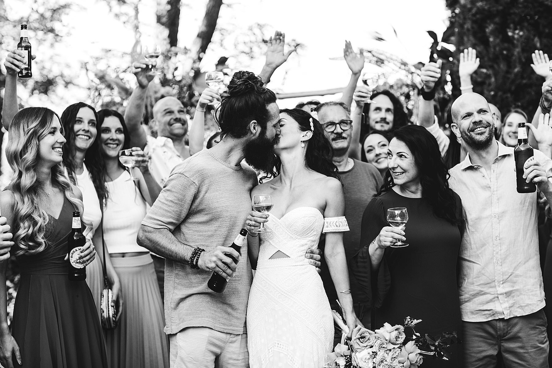 Emotional and fun intimate destination wedding in the heart of Tuscany at La Valle farmhouse near Montaione