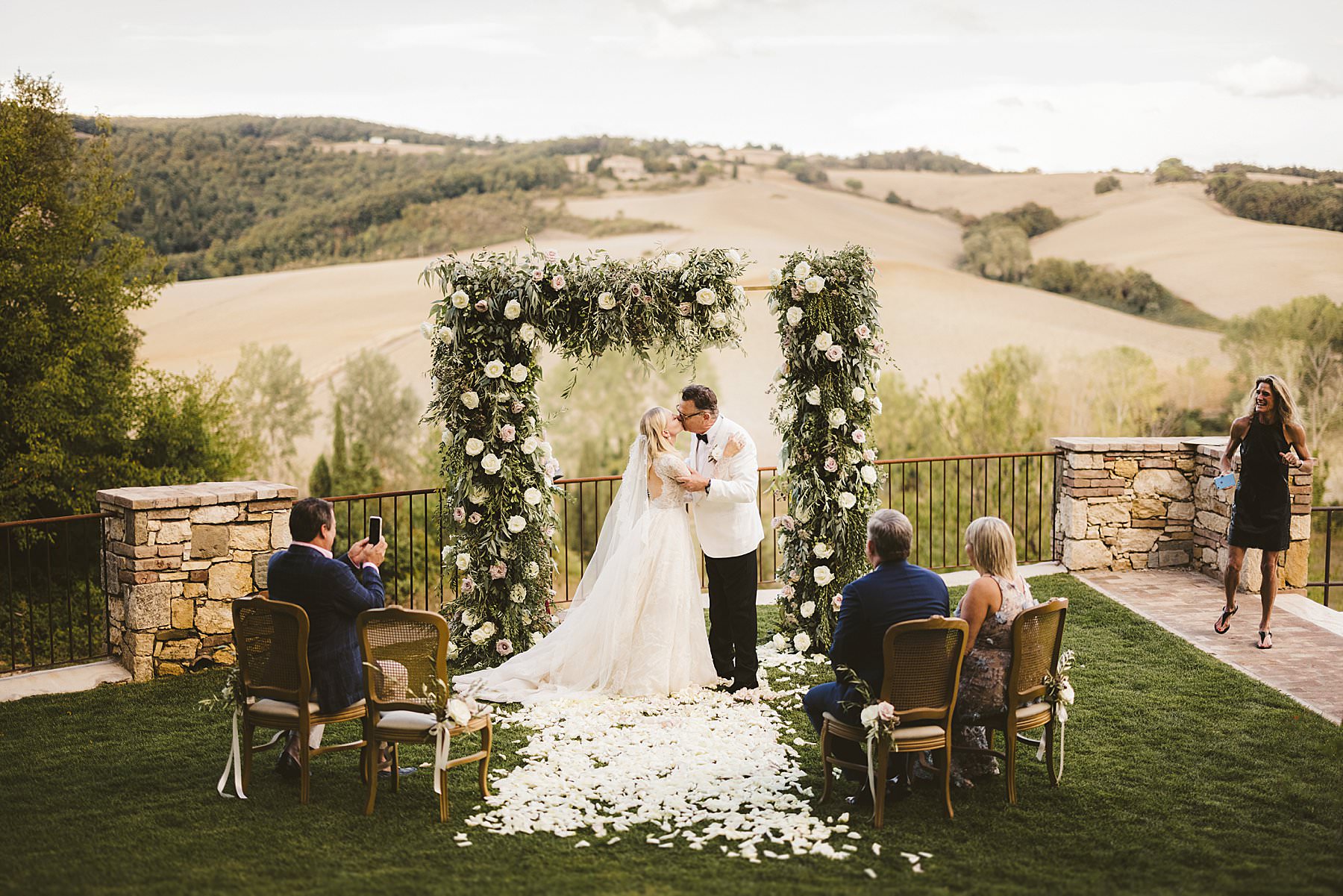Memorable elegant elopement in Tuscany at Borgo Pignano