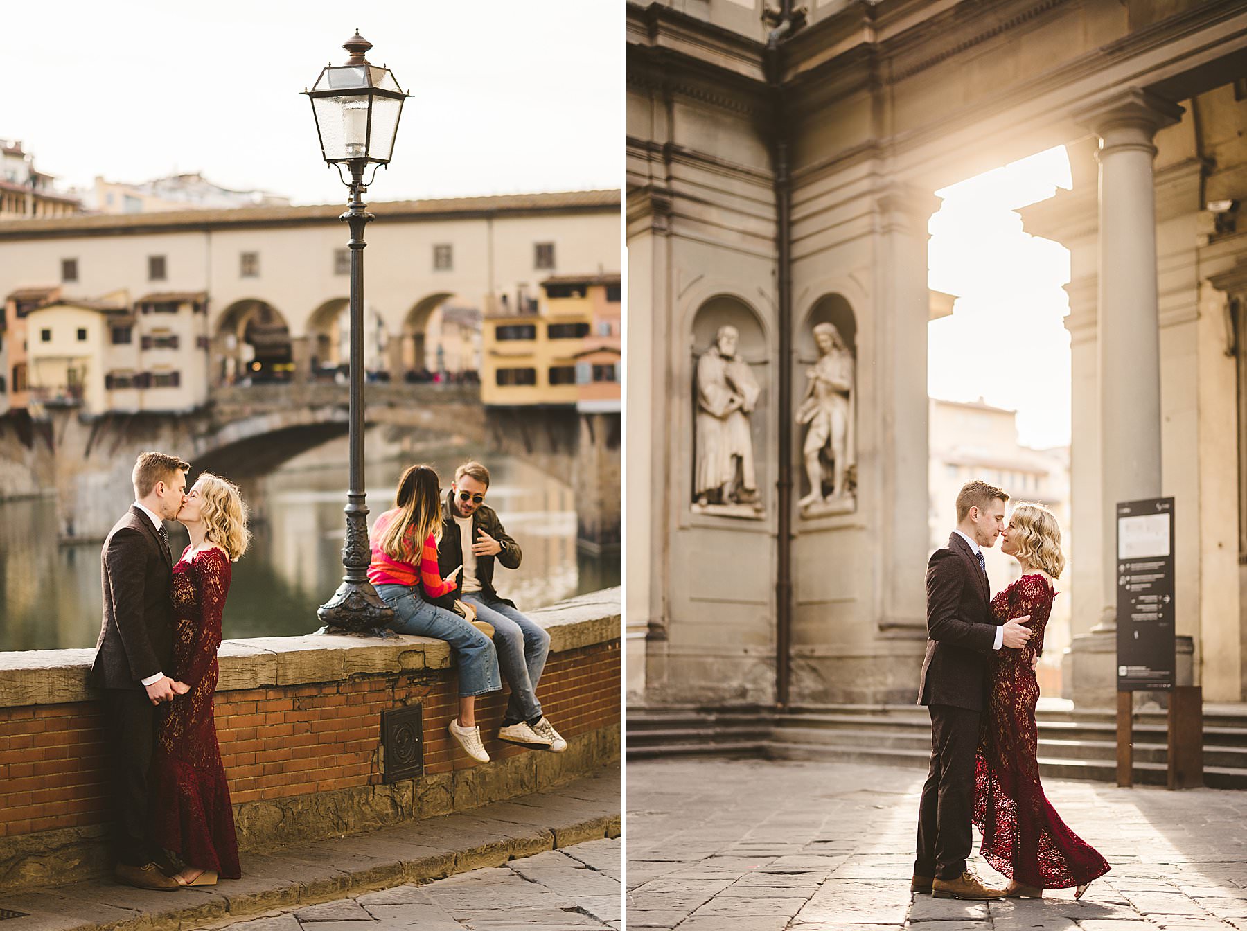 Timeless wedding anniversary photos in the heart of Florence and surroundings