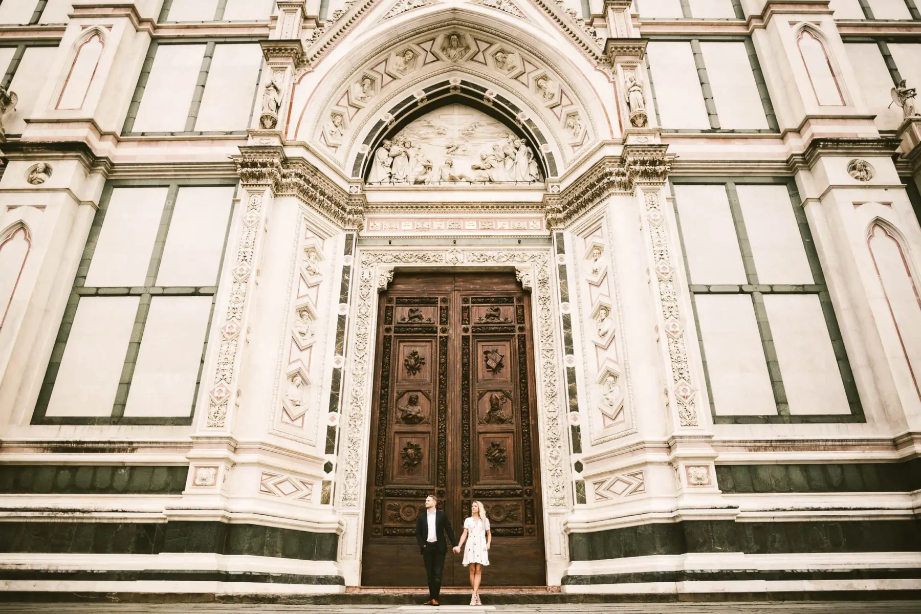 Florence early morning engagement photo shoot