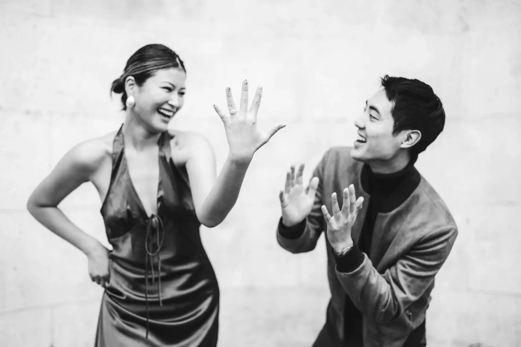 Creative and modern candid engagement photography in Florence