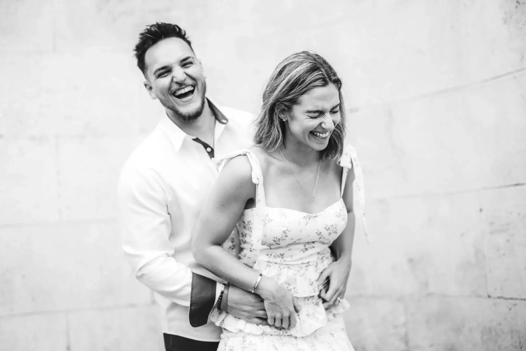 Creative and modern candid engagement photography in Florence