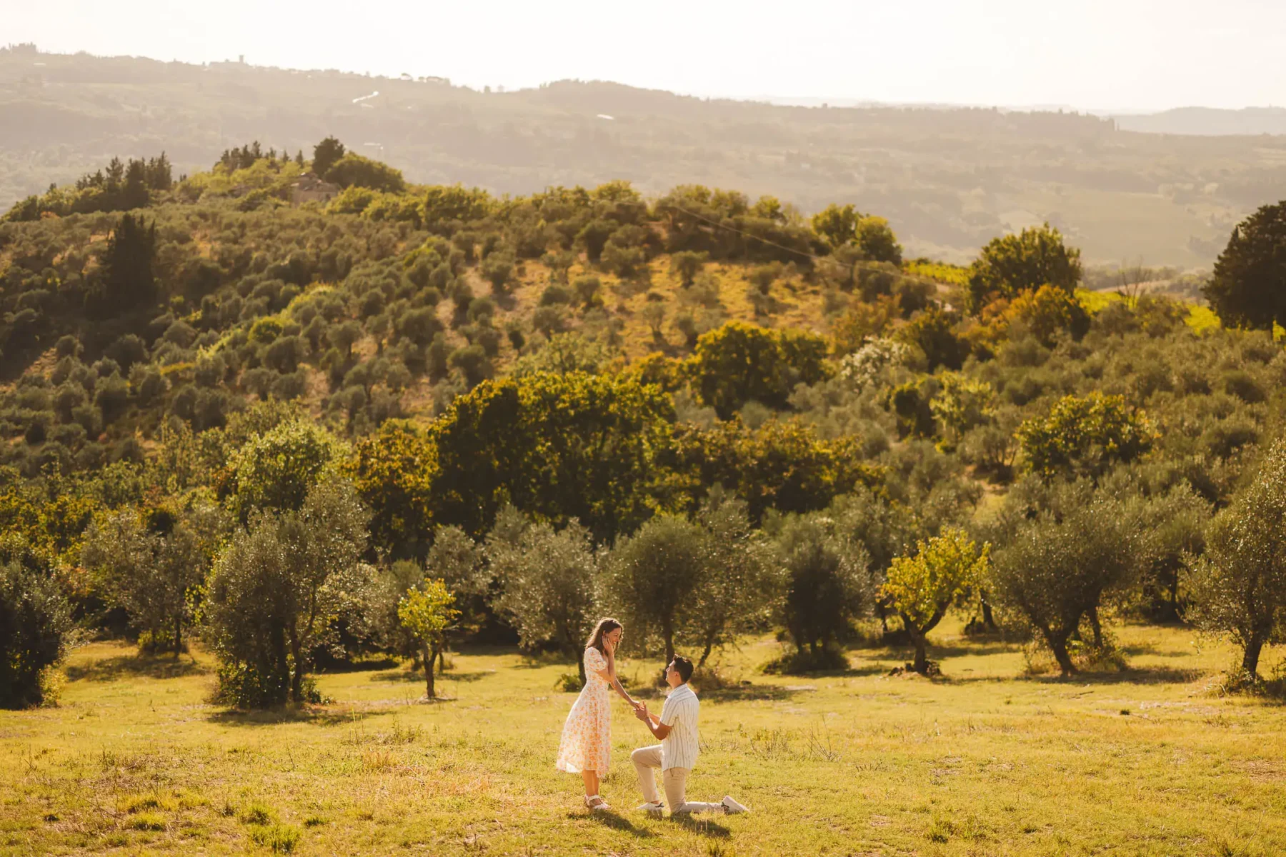 Dreaming Chianti Tuscany countryside proposal photo session