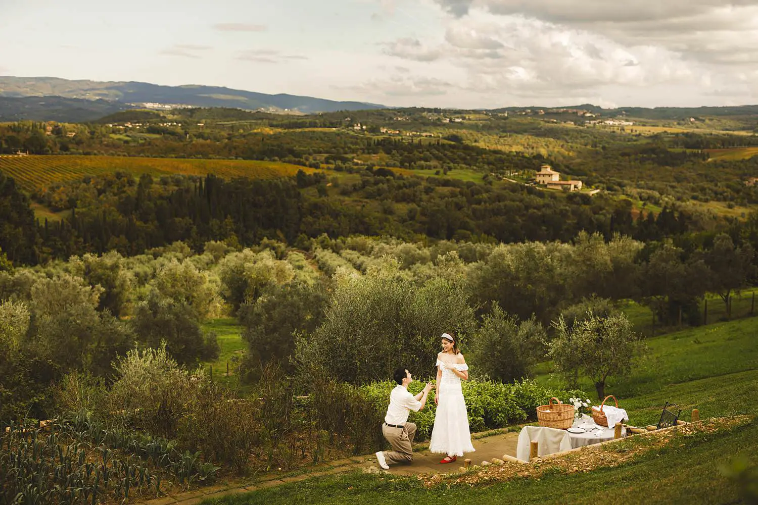 Romantic and unforgettable Tuscany Proposal at Castello del Nero
