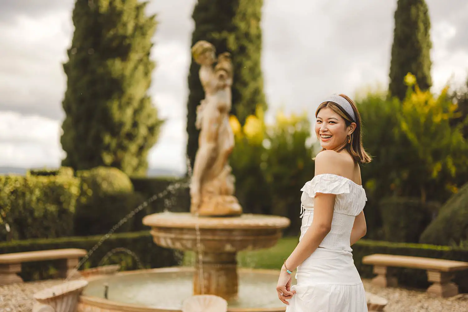 Lovely and exciting proposal photo shoot at Castello del Nero in the heart of Chianti countryside