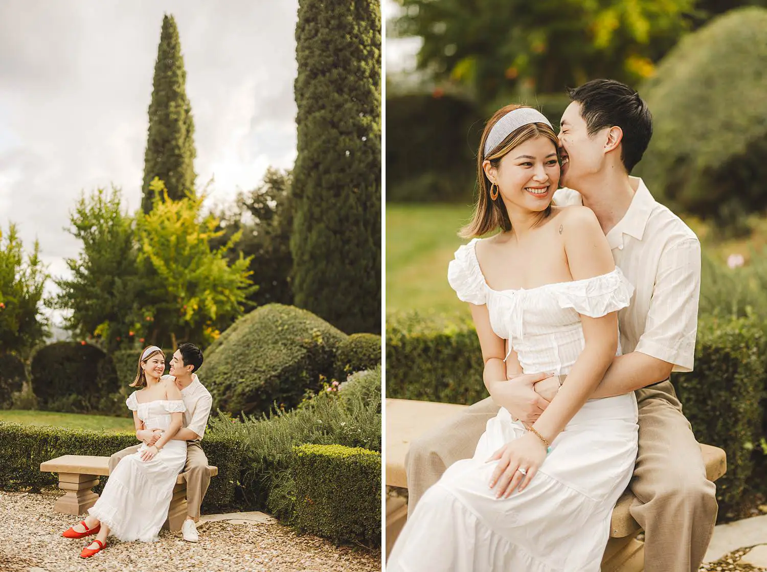 Lovely and exciting proposal photo shoot at Castello del Nero in the heart of Chianti countryside