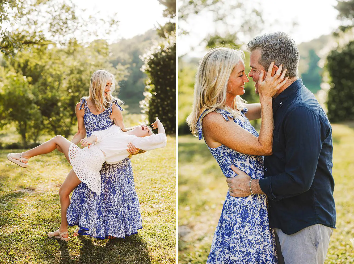 Lovely and exciting family photo session with warm Tuscan light at La Querce dei Medici in Mugello