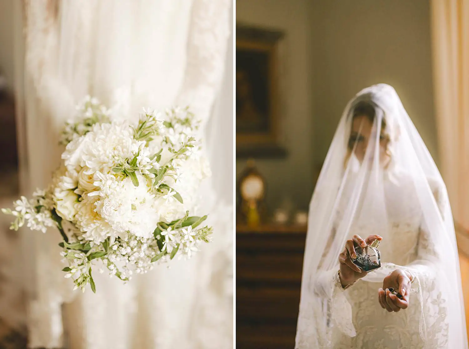 Documentary wedding photographer in Tuscany at Villa Belvedere Loro Ciuffenna with focus on elegance and beauty