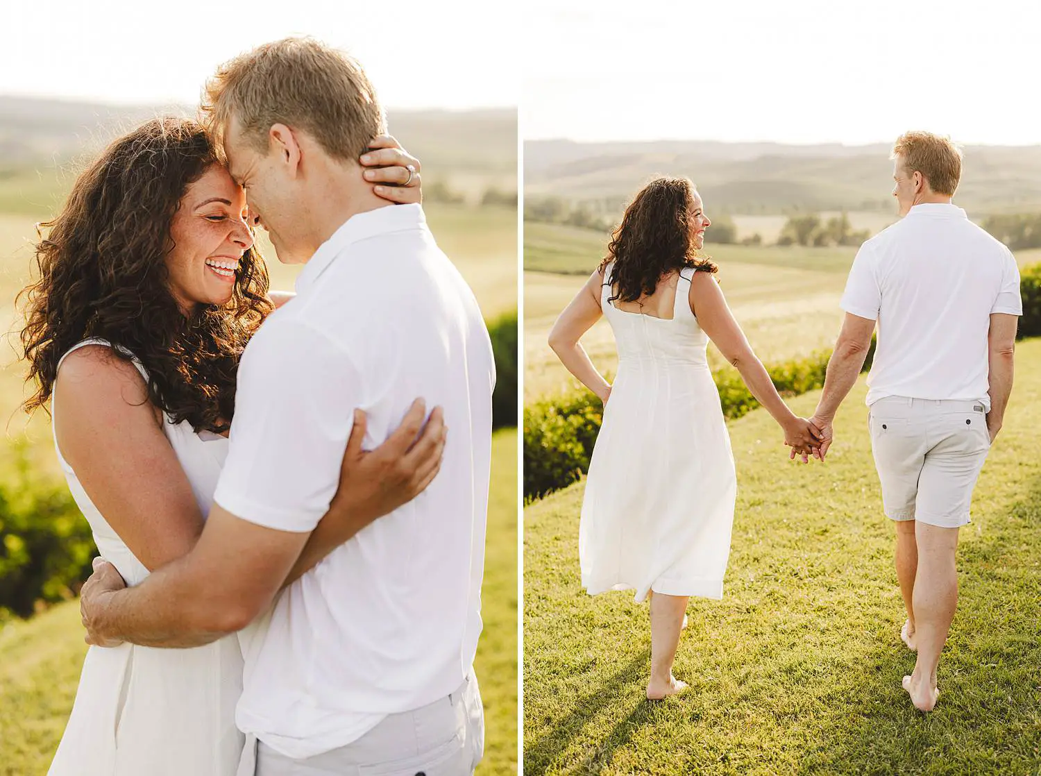 Relaxed and heartfelt family reunion photo session in Val D’Orcia near Pienza