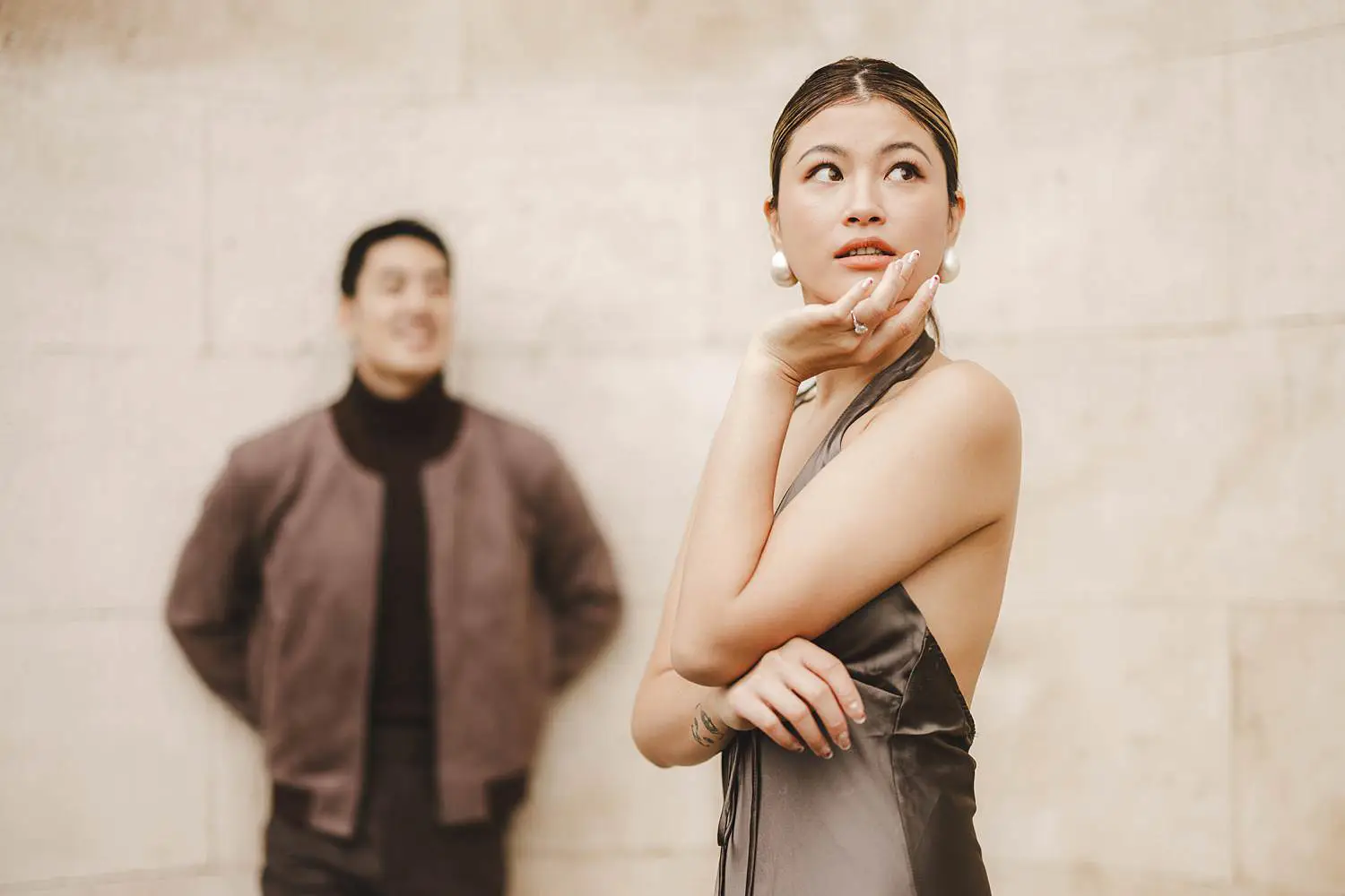 Elegant engagement couple photography in Florence