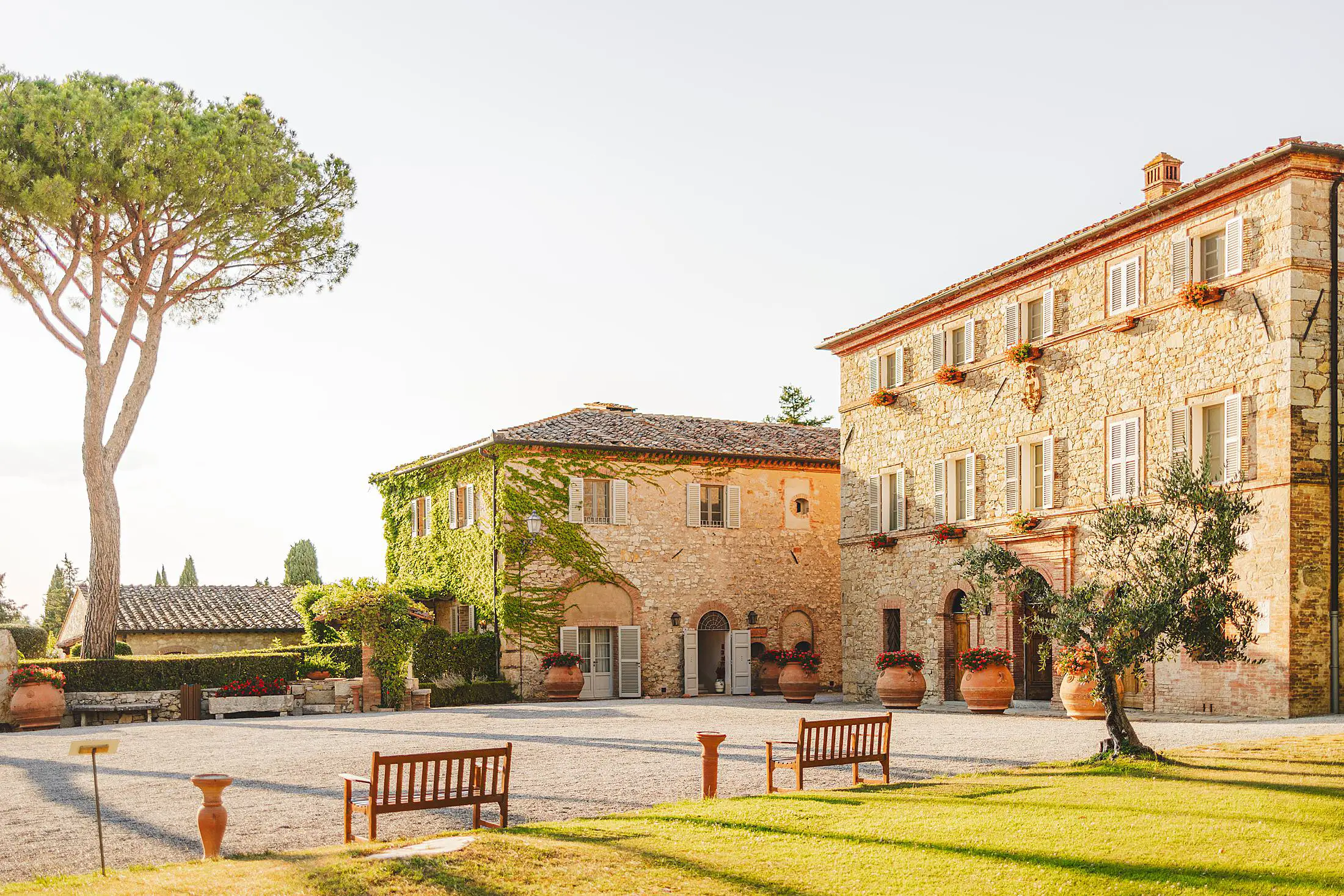Borgo San Felice is a luxury and perfect venue for a family photo shoot