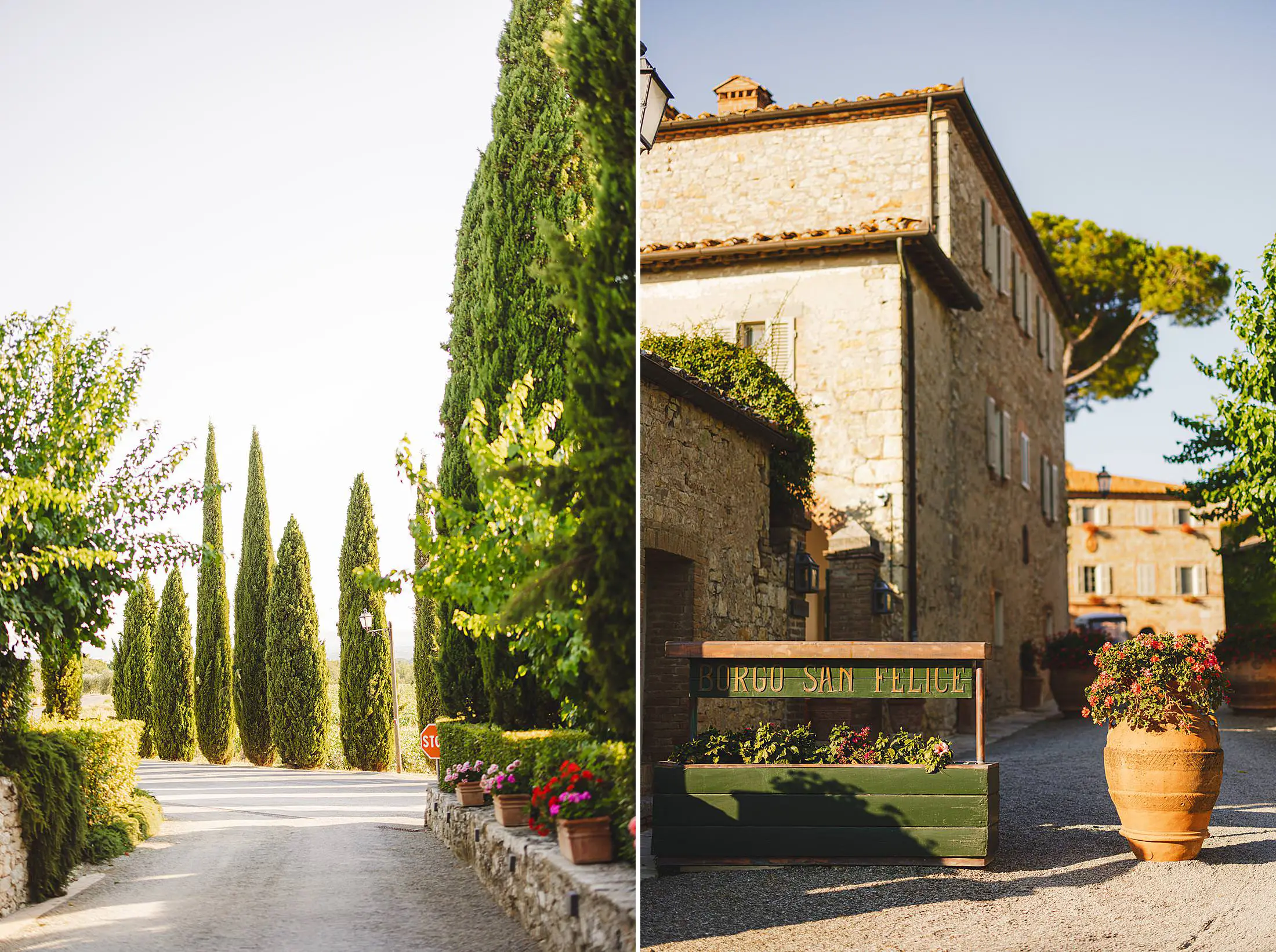 Borgo San Felice is a luxury and perfect venue for a family photo shoot