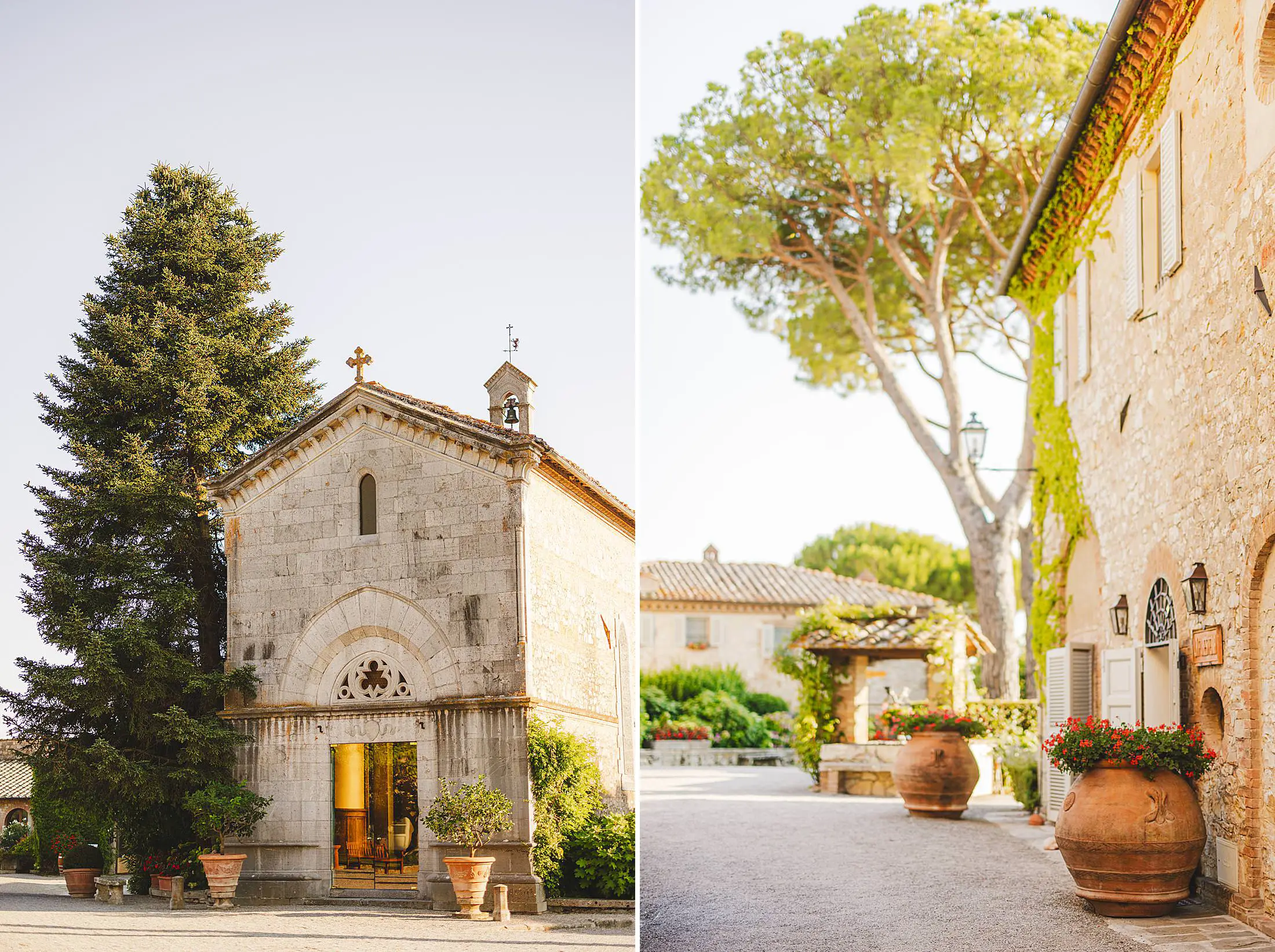 Borgo San Felice is a luxury and perfect venue for a family photo shoot