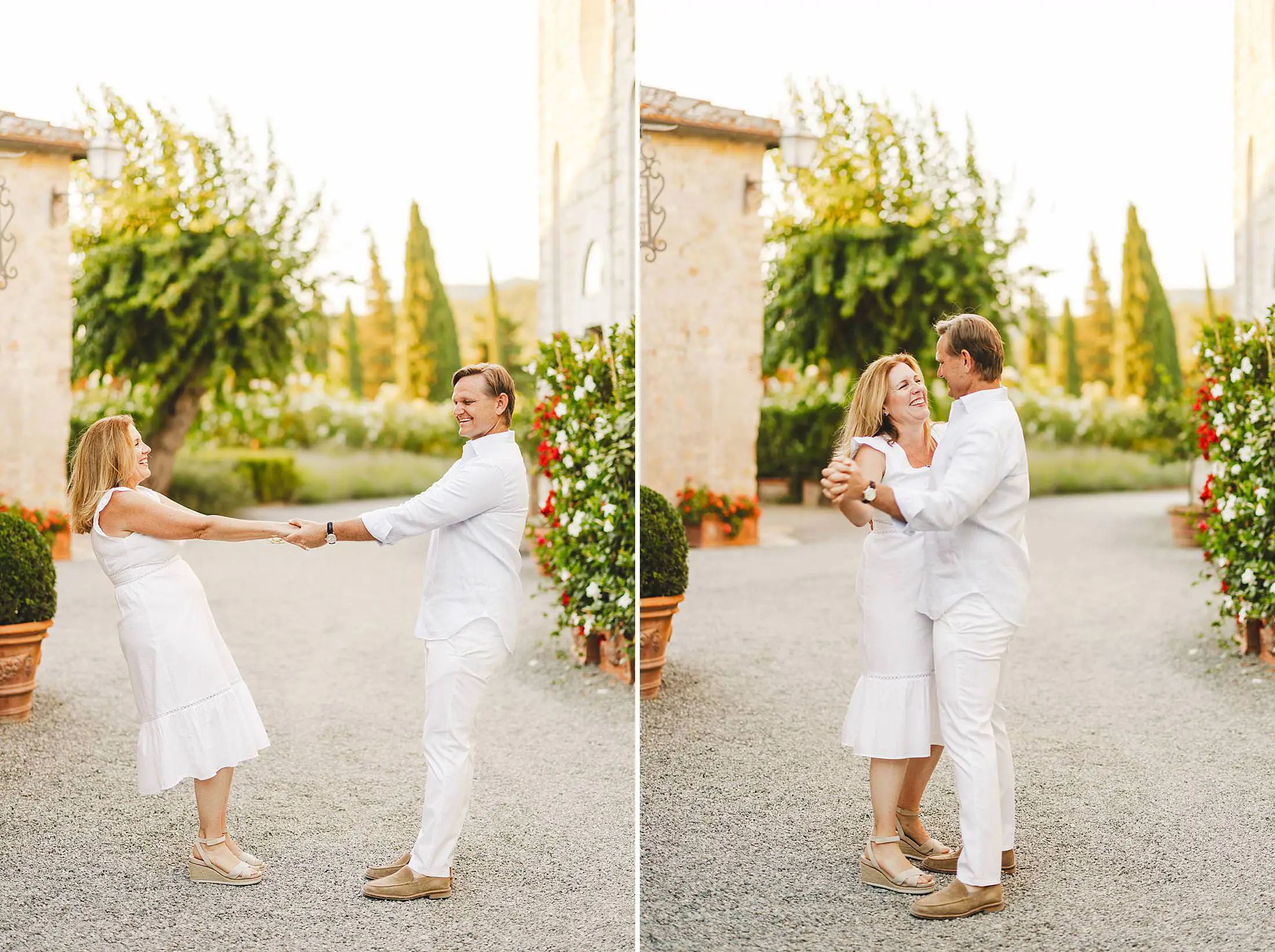 Exciting family photo shoot experience at Borgo San Felice in the heart of Tuscany countryside