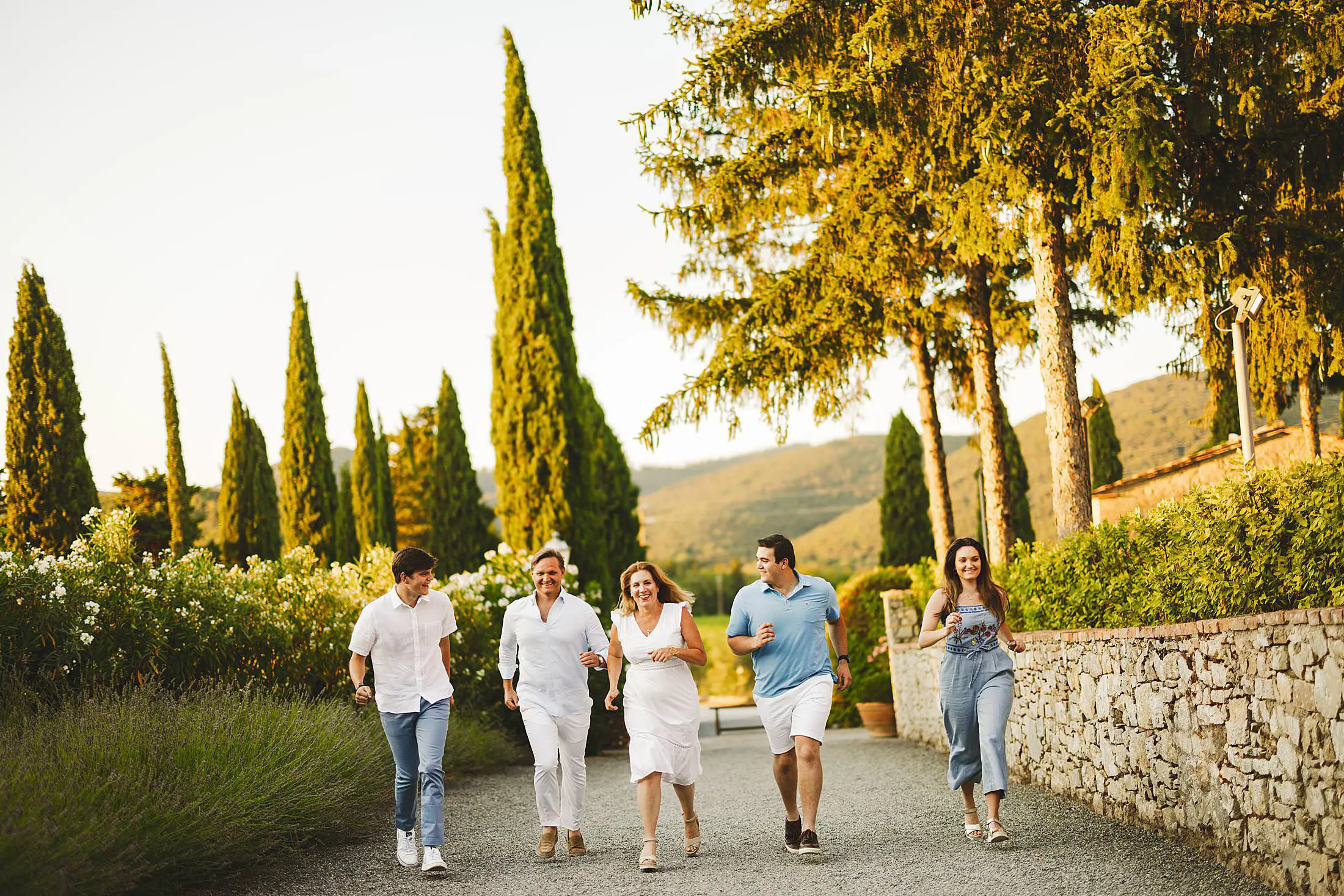 Candid family photos at Borgo San Felice, Tuscany